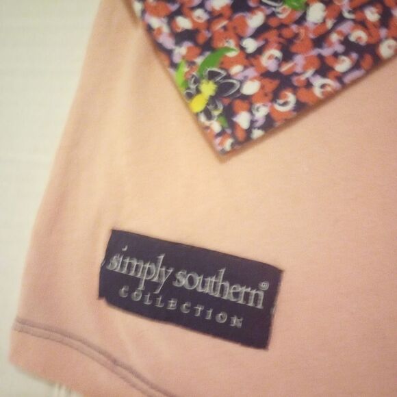 Simply Southern long sleeve t shirt with flowers - Picture 4 of 7